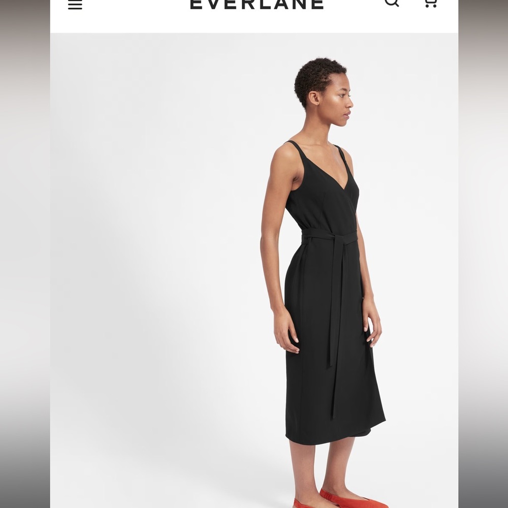 EVERLANE Japanese GoWeave Tank Wrap Dress 00